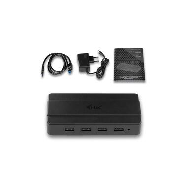 i-tec USB-Hub USB 3.0 Ricarica 4 Porte + Alimentatore