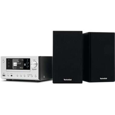 Technisat Micro-HiFi Sistema Viola 710 CD IR Nero/Argento
