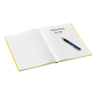 LEITZ Notizbuch WOW A5 4628-10-16 kariert, 90g gelb