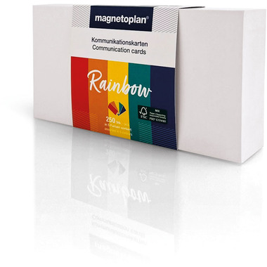 MAGNETOPLAN Kommunikations-Karten 20x10cm 112501540 Set rainbow, ass. 250 Stück