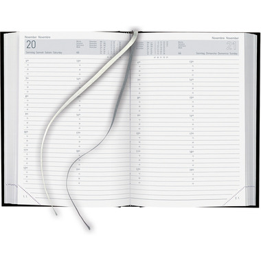 BIELLA Agenda Manager 2026 806511020026U 1J/1P noir ML 14.5x20.5cm