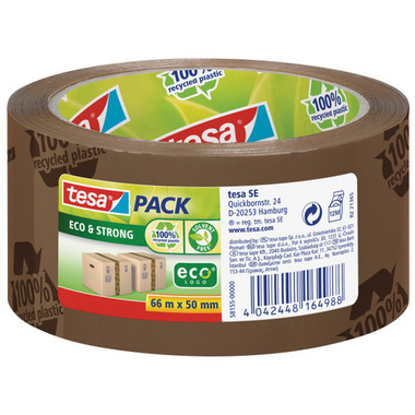 TESA Tesapack eco&strong 50mmx66m 581550000 brun, recyclage