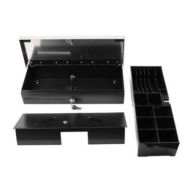 Cassetto per cassa Olympia HS-170S Nero/Acciaio inossidabile