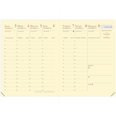 QUO-VADIS Agenda Soho Carla Pre. 2026 368322Q 1W/2S stahlblau FR 21x27cm