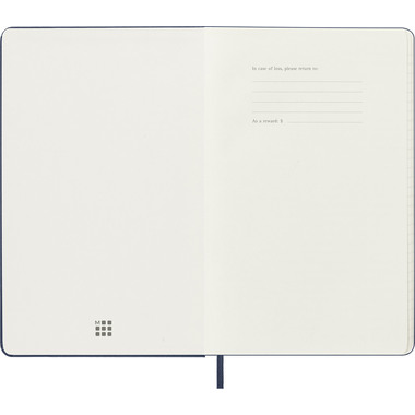 MOLESKINE Agenda settimanale note 26/27 DHB2018WN3Y27 18M foderato HC saphir 13x21cm
