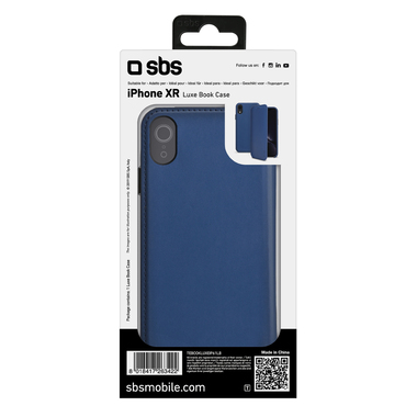 Étui folio effet cuir pour iPhone XR