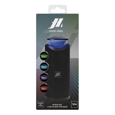 10W wireless speaker, LED lights and TF card reader