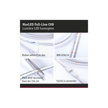Paulmann MaxLED 500 LED Strip Full-Line COB 1.5 m