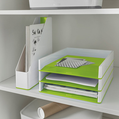 LEITZ Briefablage WOW DuoColour A4 5361-10-54 weiss/grün