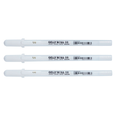 SAKURA Gelly Roll 0.4mm POXPGBWH3 White 3 Stück