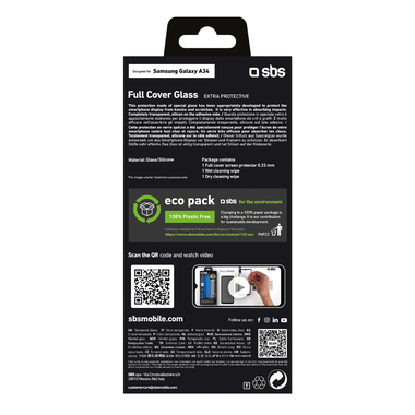 Film de protection en verre trempé pour Samsung Galaxy A34