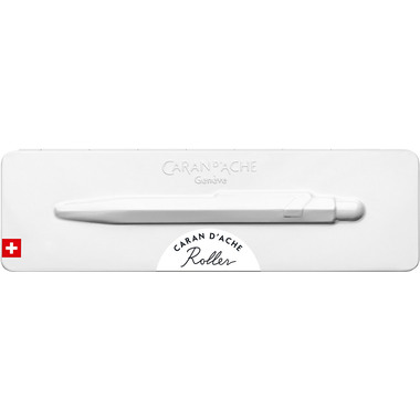 CARAN D'ACHE Roller 849 0.7mm 846.502 weiss, mit Metalletui