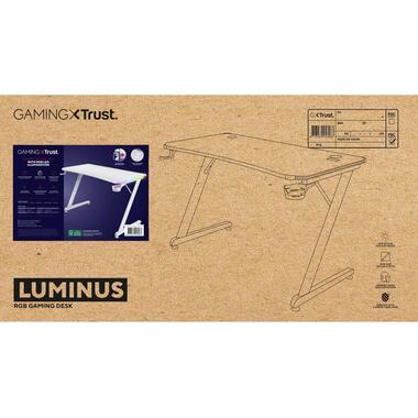 Trust Gaming Tisch GXT 709W Luminus RGB Weiss