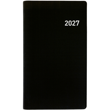 BIELLA Agenda Bruxelles Wire-O 2027 858773020027U 1S/2P noir ML 8.5x15.3cm