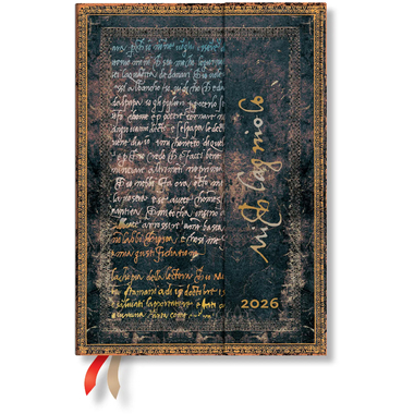 PAPERBLANKS Agenda Michelangelo 2026 DD0614-6 1S/1P VSO Midi HC AL 13x18cm