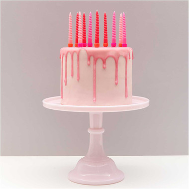 RICO DESIGN Candele a spirale 10cm 400107 Mix rosa 10 pezzi