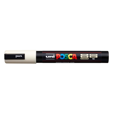 UNI-BALL Posca Marker 1,8-2,5mm PC-5M IVORY elfenbein, Rundspitze