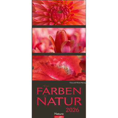 WEINGARTEN Calendario 2026 3226100+26 Farben der Natur DE 33x68cm