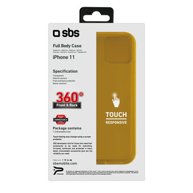 Coque 360° transparente pour iPhone 11