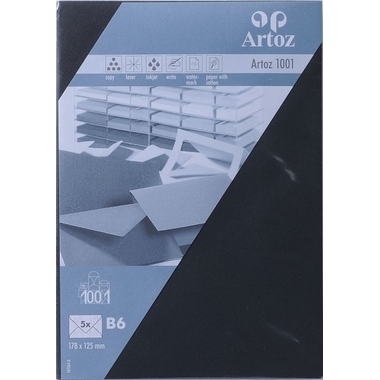 ARTOZ Buste 1001 B6 107364182 100g, nero 5 pezzi