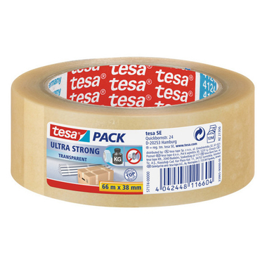 TESA Tesapack ultra strong 38mmx66m 571740000 transparent, antidéchirure