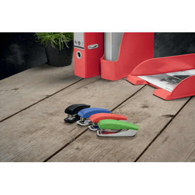 LEITZ Agrafeuse Mini NeXXT Recycle 5617-00-95 noir, CO2 neutre 10 feuilles