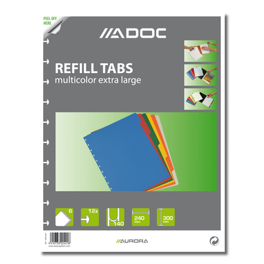 ADOC Répertoires PP A4+ 1899.060 multicouleur 6 part.