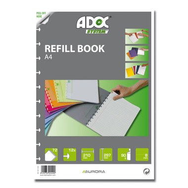 ADOC Feuilles A5 3845.609 carré 5x5 72 feuilles