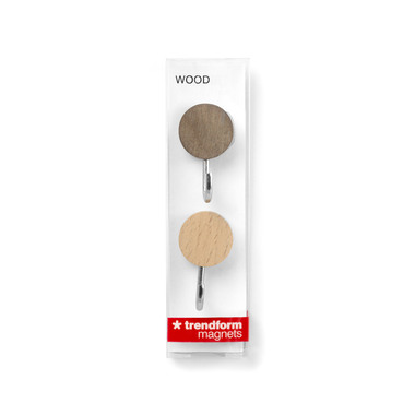 TRENDFORM Magnethaken WOOD HOOK FA3140 2er Set, Holz