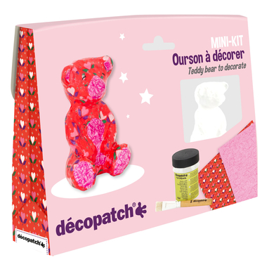 DECOPATCH Set d'art ourson KIT037C Bogen, Tier, Pinsel, Lack
