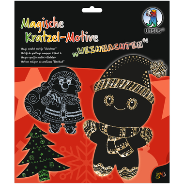 URSUS Motifs magiques à gratter 24540004F Noël