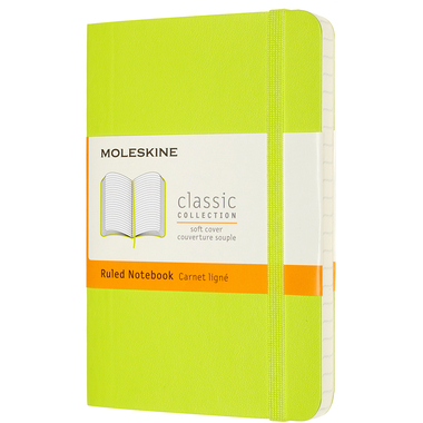 MOLESKINE Notizbuch Classic SC Pocket 420850970 liniert,limetten grün,192 S.