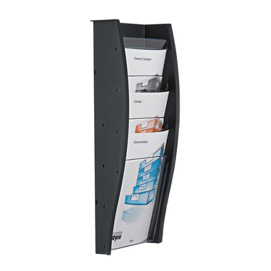STYRO Sostegno murale prospetti A4 128-340.0292 antracite 4 scomp.