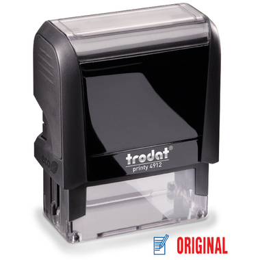 TRODAT Stempel Original 4912ORIGINAL blau/rot 47x18mm
