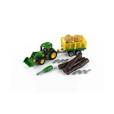 Klein-Toys Véhicules agricoles John Deere Tracteur avec remorque