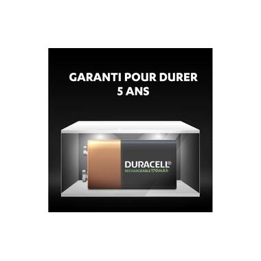 Duracell Batteria Ricaricabile NiMH 9V E-Block 170 mAh, 1 pezzo