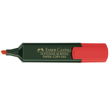 FABER-CASTELL Textmarker TL 48 1-5mm 154821 rot