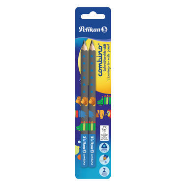 PELIKAN Schreiblernbleistift Combino 811187 grau/blau Tier-Motive