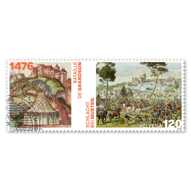 Francobollo «550 anni Battaglie di Grandson e di Morat»