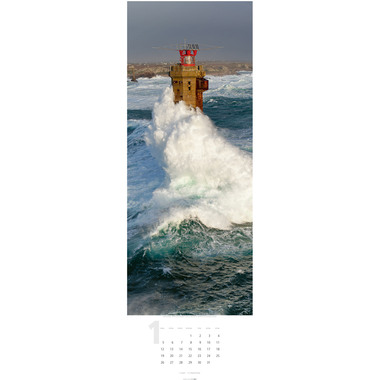WEINGARTEN Calendario 2026 2951500+26 Leuchttürme DE 34x98cm