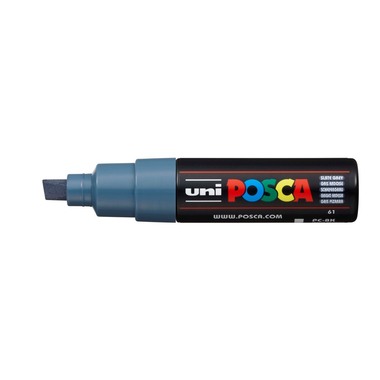 POSCA Marker 8mm PC8KSLATEGRE schiefergrau, Keilspitze