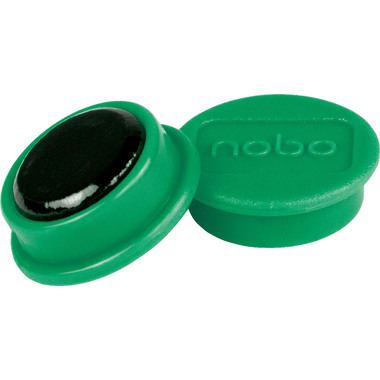 NOBO Magnet rund 13mm 1915289 grün 10 Stück