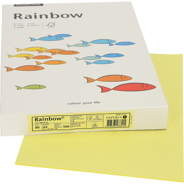 RAINBOW Papier mittelgelb/14 A4 88042320 FSC, 80g 500 Blatt