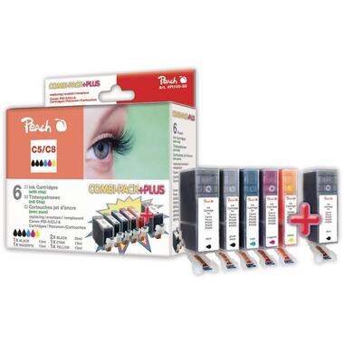 Set di inchiostri Peach Canon CLI-8 C/M/Y/BK