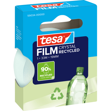 TESA Klebeband 19mmx33m 59034-00000 Crystal Recycled, transparent