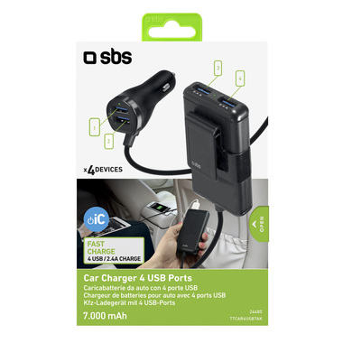 Chargeur pour voiture SBS à recharge rapide 