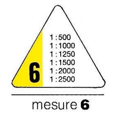 RUMOLD Dreikant-Massstab 150 30cm 150/6/30 Vermessung 6