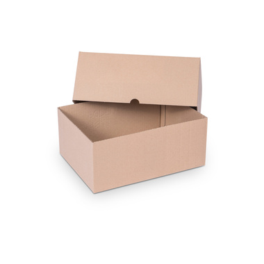 Telescopic packaging incl. base & lid in brown 305x215x130mm