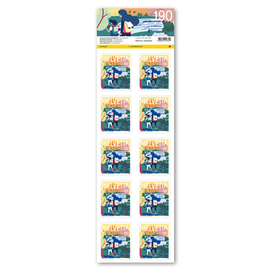 Francobolli CHF 1.90 «Creux-du-Van», foglio da 10 francobolli