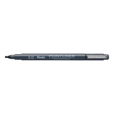 PENTEL Fineliner Pigment 3.0 mm S20P-C3A POINTLINER, nero